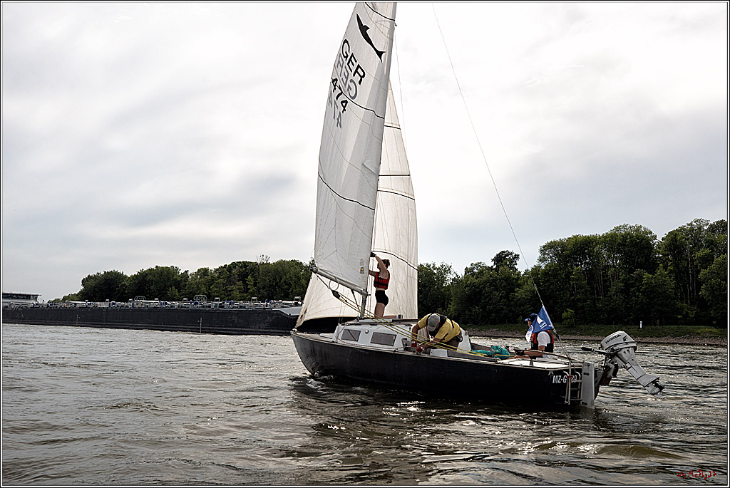 100 Jahre Rheinwoche 2022 - 2. Wettfahrt  Hitdorf - Duesseldorf, 03.06.2022,
